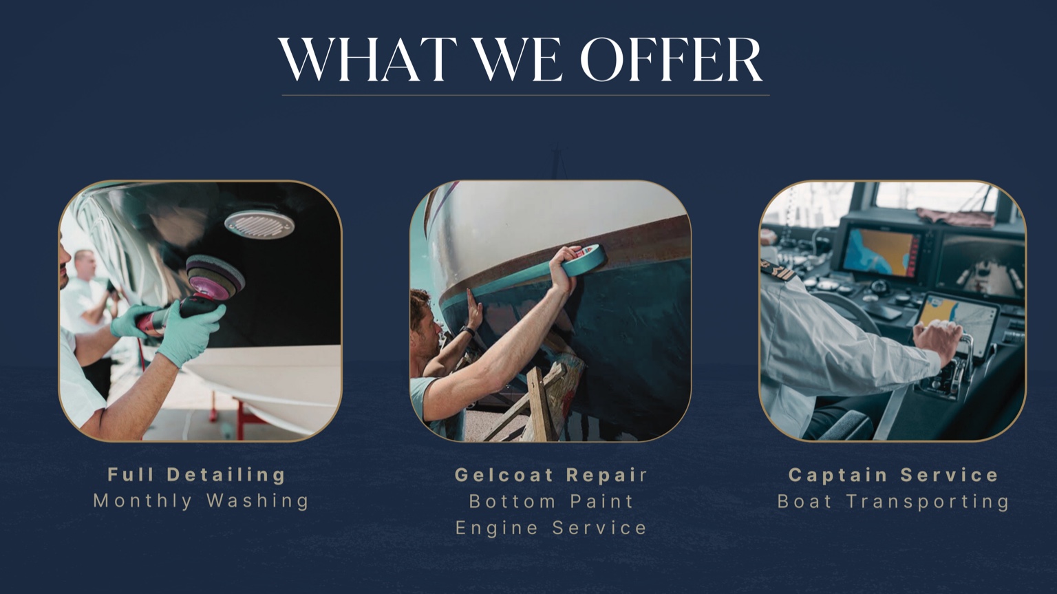 What we offer